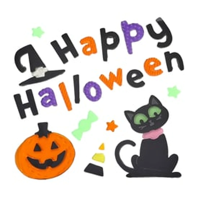 Happy Halloween Gel Clings