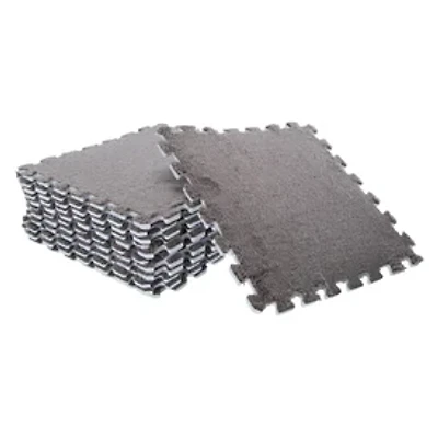 Interlocking Carpet Floor Tile Set 12-Count