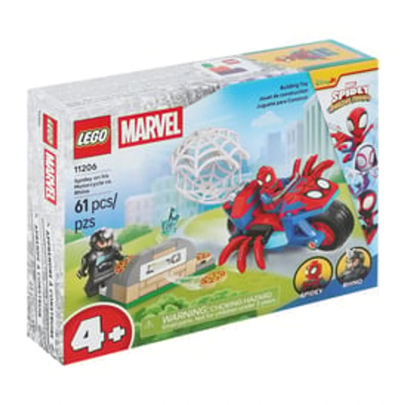 LEGO® Marvel Spidey & Amazing Friends Spidey On His Motorcycle Vs. Rhino Building Toy