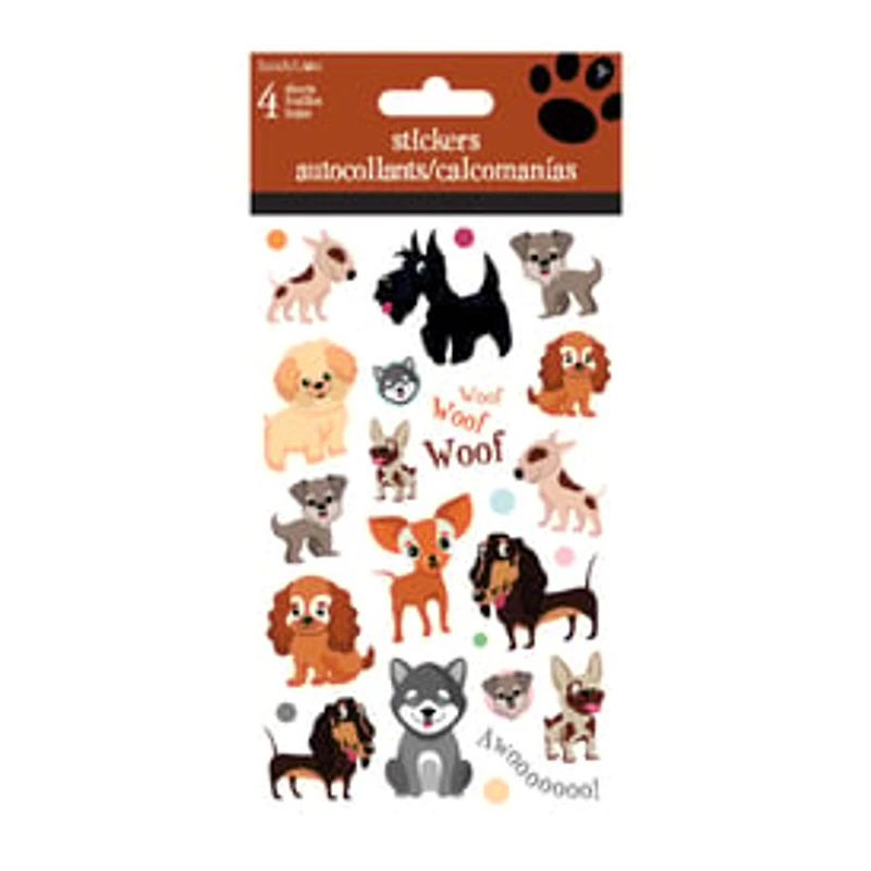 Puppy Stickers 4 Sheets