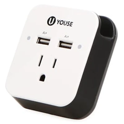 Dual USB & Wall Outlet Charger 3.1 Amp