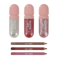 Smoke & Mirrors Lip Liner & Gloss Set 6-Pack