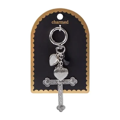 Charmed Cluster Heart Key Ring