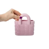 Cermaic Pink Purse Vase