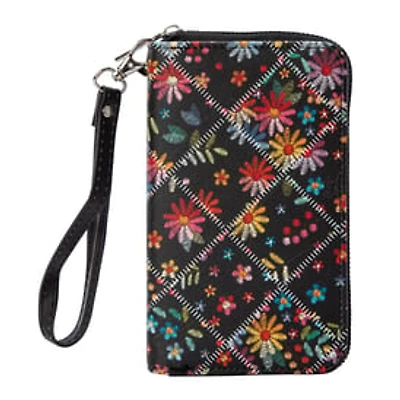 Printed Zipper Wallet 6in