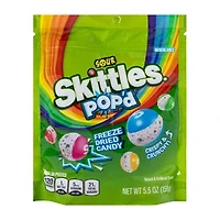 Skittles® Sour Pop'd Freeze Dried Candies 5.5oz