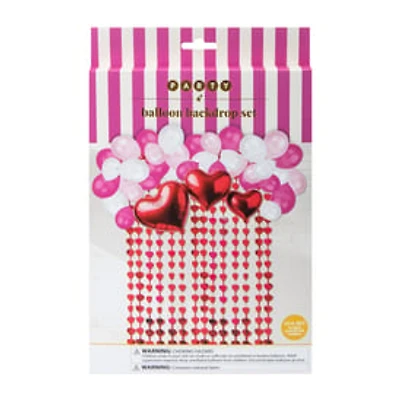 Valentine's Day Party Balloon Backdrop Set