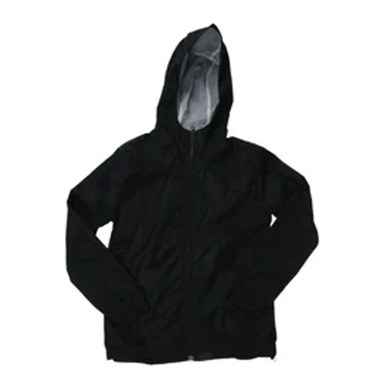 Young Men's Black Windbreaker Jacket
