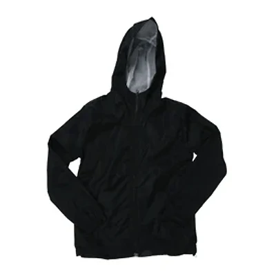 Young Men's Black Windbreaker Jacket