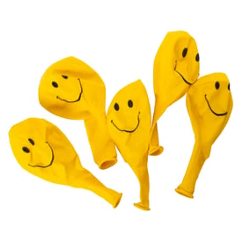 Happy Face Balloons 5-Count