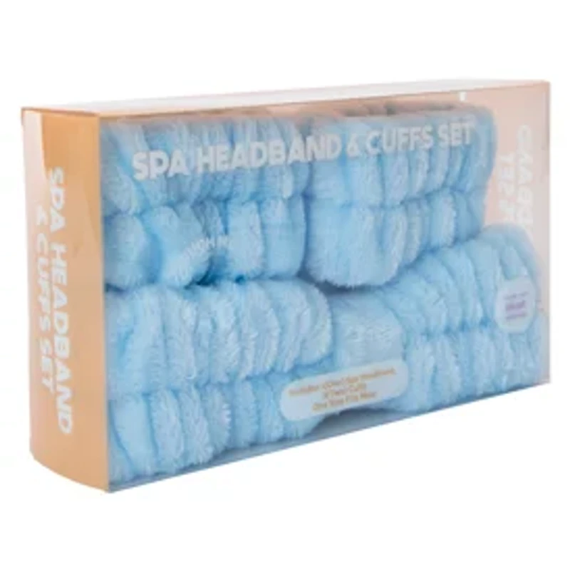 Plush Spa Headband & Cuffs Set