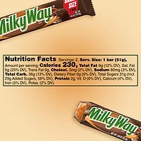 MILKY WAY Candy Milk Chocolate Bar, Share Size, 3.63 Oz