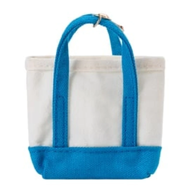 Best Teacher Canvas Tote Keychain Charm