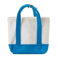 Best Teacher Canvas Tote Keychain Charm