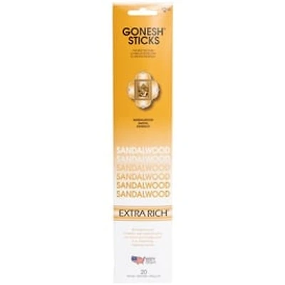 Gonesh® Sandalwood incense Sticks 20-Pack