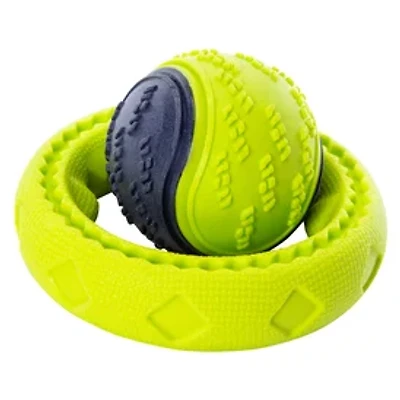 Rubber Ring & Ball Dog Toys 2-Pack
