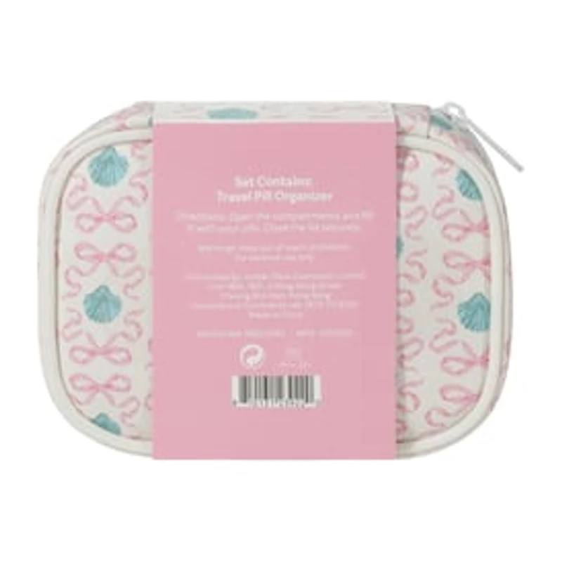 Travel Pill Organizer Zip Case