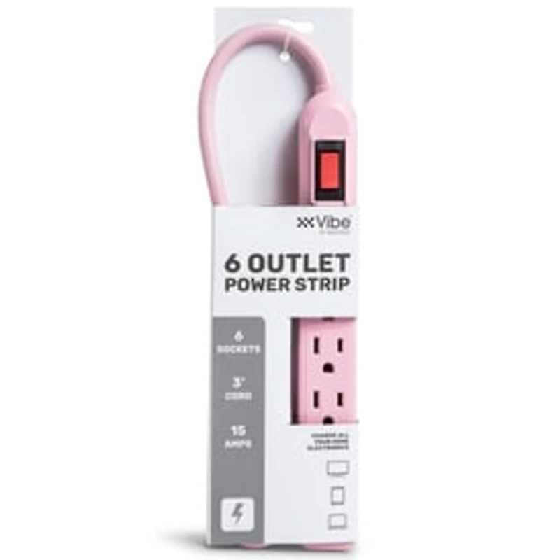 6-Outlet Power Strip 3-Feet Long