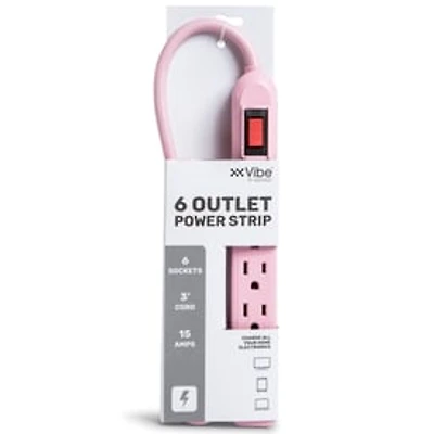 6-Outlet Power Strip 3-Feet Long
