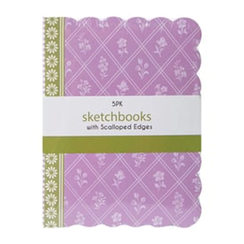 Sketchbook With Scalloped Edges 5-Pack