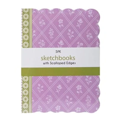 Sketchbook With Scalloped Edges 5-Pack