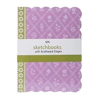 Sketchbook With Scalloped Edges 5-Pack