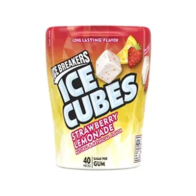 Ice Breakers Ice Cubes Strawberry Lemonade Sugar Free Gum 40 Pieces