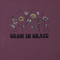 Grow Grace' Floral Graphic Tee