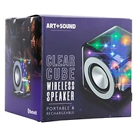 Clear Cube Bluetooth® Speaker With LED Lights
