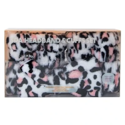 Printed Plush Spa Headband & Cuffs Set