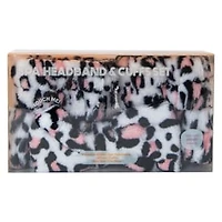 Printed Plush Spa Headband & Cuffs Set