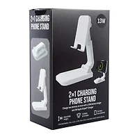 13W 2-In-1 Charging Phone Stand