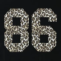 86 Leopard Print Graphic Tee