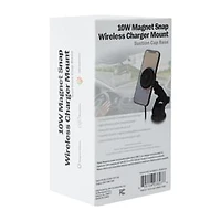 Magnet Snap Car Wireless Charger Mount 10W