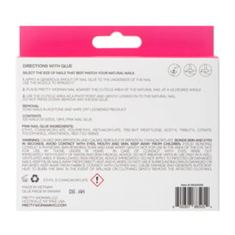 Pretty Woman Clear Nails Set