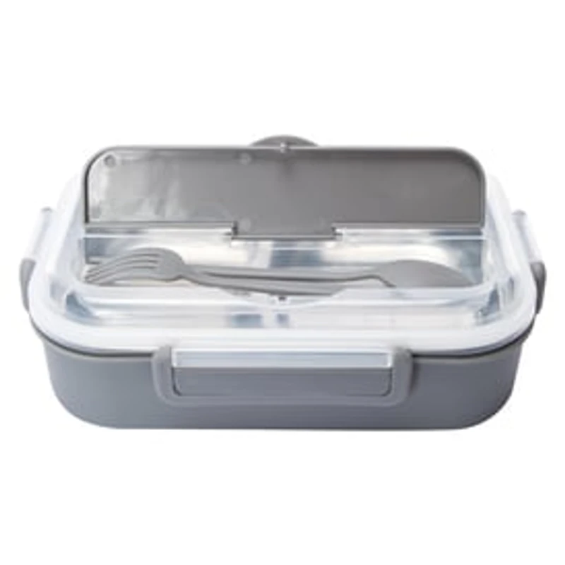 4-Piece Stainless Steel Bento Box 9.5in x 6.7in