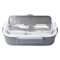 4-Piece Stainless Steel Bento Box  9.5in x 6.7in