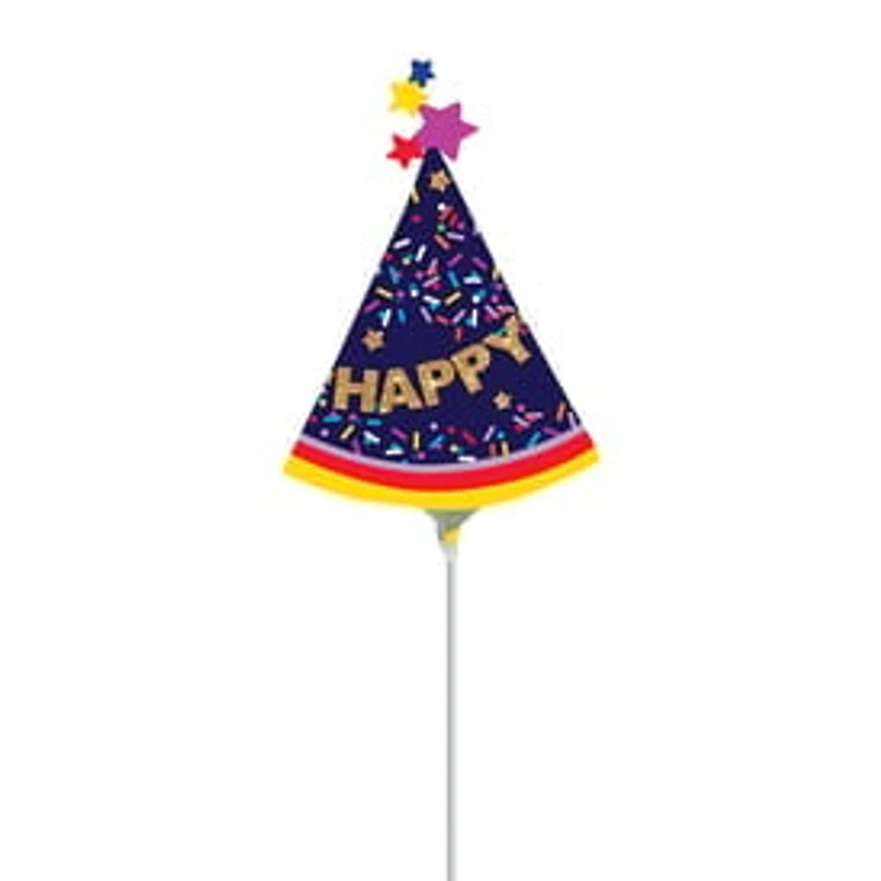 14in Party Hat Stick Balloon