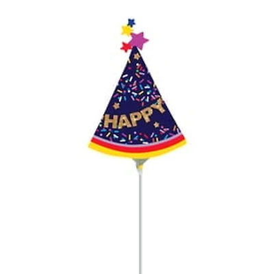 14in Party Hat Stick Balloon