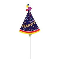 14in Party Hat Stick Balloon