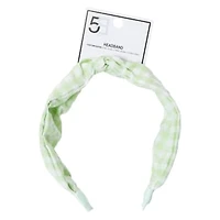 Fabric Twist Headband - Gingham