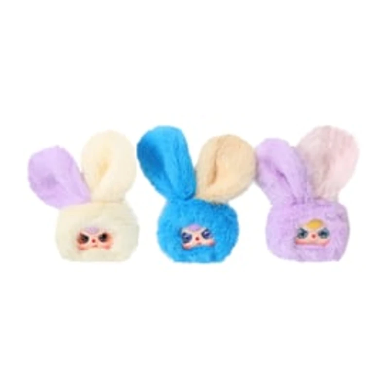 Baby Three Petit Macaron Cute Bunny Head V2 Plush Blind Box (Styles May Vary)