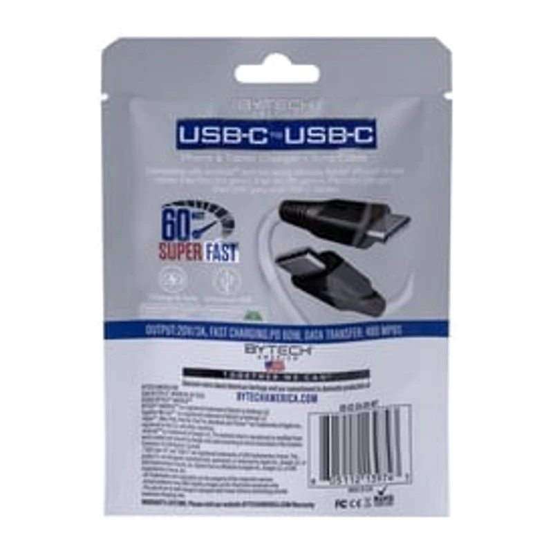 Bytech® USB-C To USB-C Cable 6ft.