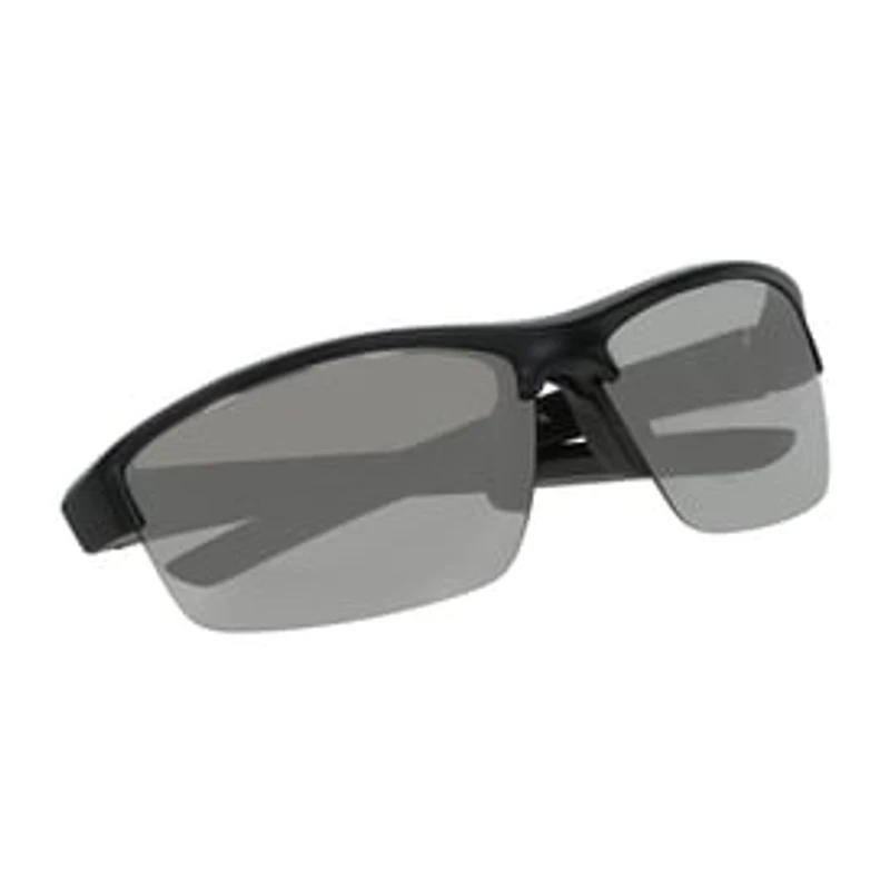 Young Mens Half Rim Sports Wrap Sunglasses
