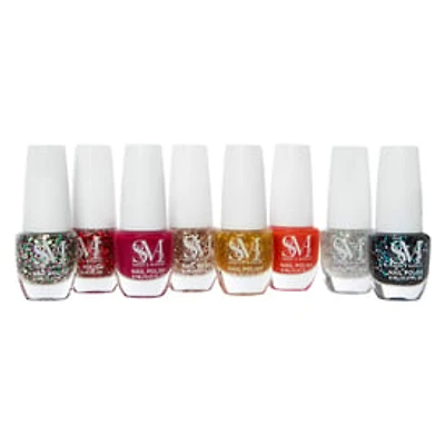 Smoke & Mirrors 8-Piece Nail Polish Tower - Glitz & Glam