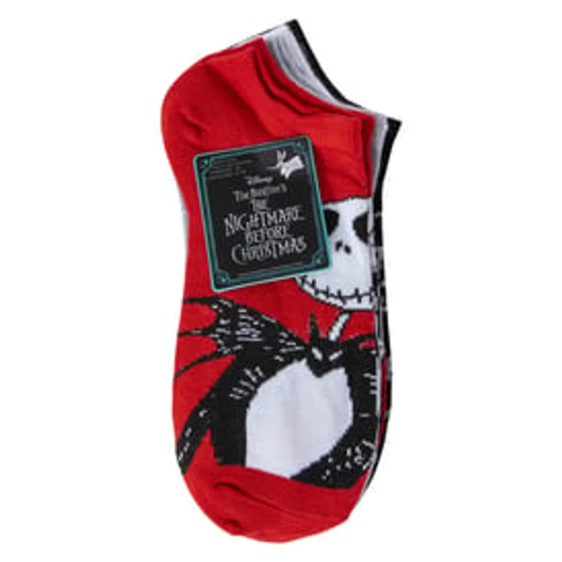 5-Pack Disney Tim Burton's The Nightmare Before Christmas Ladies Ankle Socks