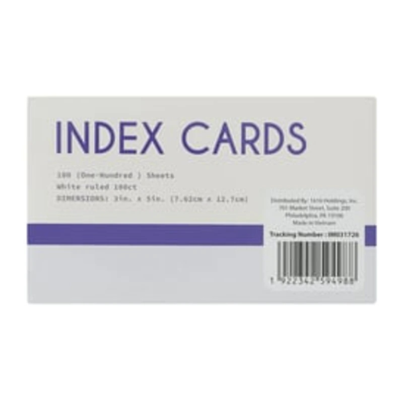 Ruled Index Cards 3in x 5in