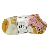 Ladies No-Show Socks 10-Pack - Retro