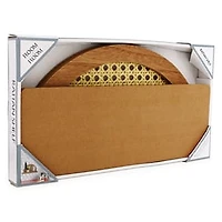 Foldable Rattan Shelf 4in x 11in