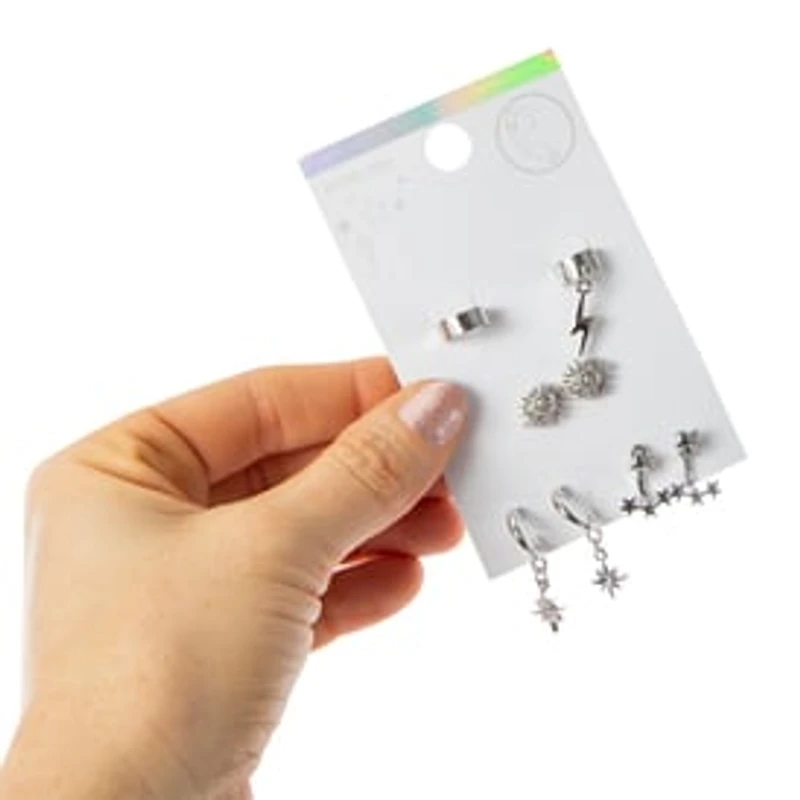 Earrings & Cuffs 5-Pack - Stars & Sun